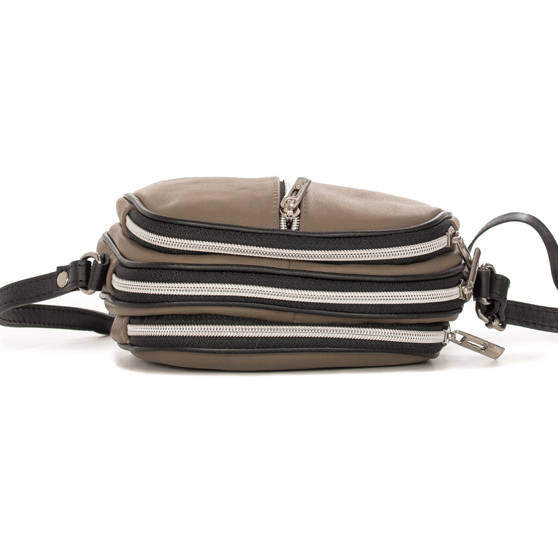 Maciejka Beige leather women's bag 00915