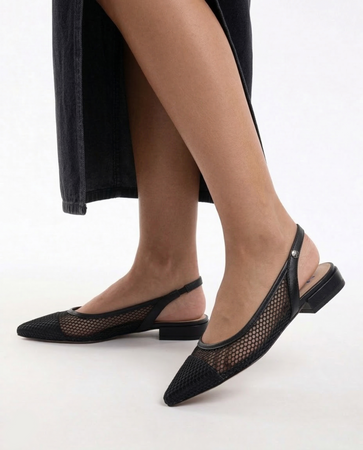 Maciejka Slingback Pumps Mesh Black K7525-01/00-1