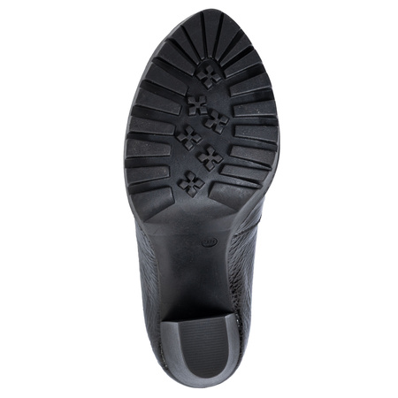 Maciejka Premium Leather Pumps on Block Heel and Platform 2629W-06-00-1