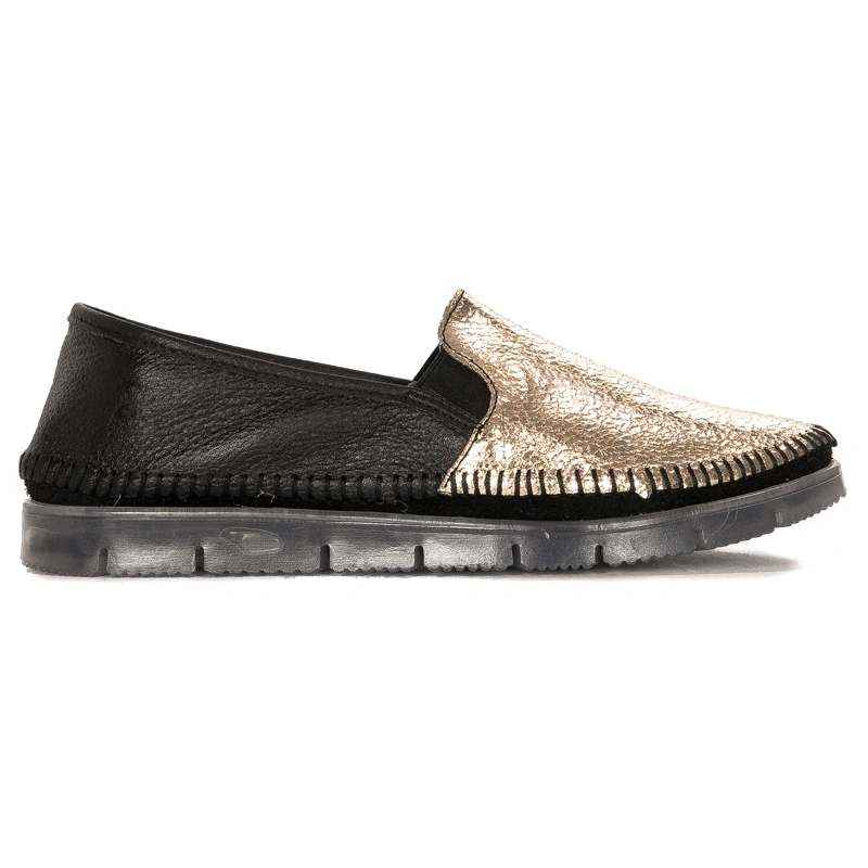Maciejka Black - Gold Low Shoes