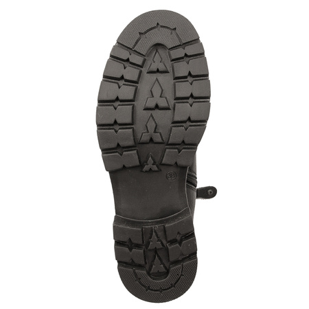 Maciejka Botki Skóra Naturalna Czarny