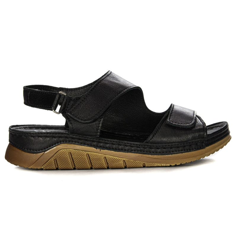 Maciejka Black velcro Sandals L4495-01/00-1