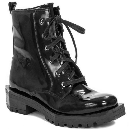 Maciejka Black Lace-up Boots
