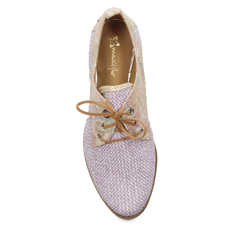 Maciejka Woman's Leather Violet Flat Shoes