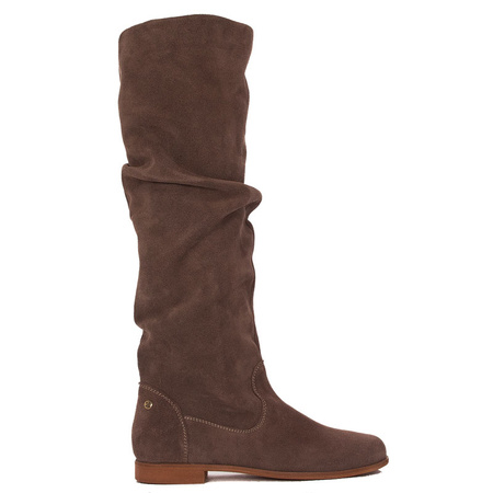 Maciejka Women's Velvet Boots Dark Beige