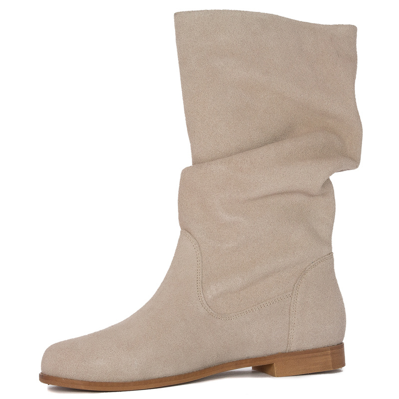 Maciejka Light Beige Knee-High Boots 05057-22/00-6
