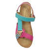 Maciejka Women's Leather Sandals Pink Turquoise