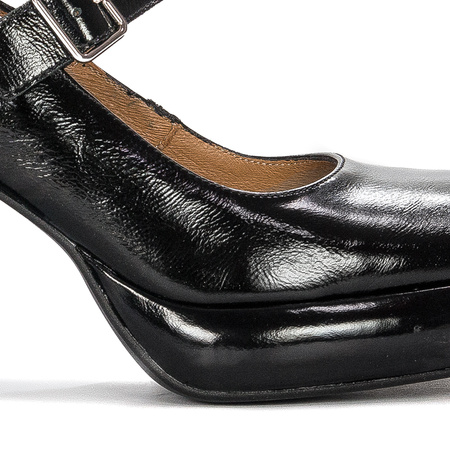 Maciejka Black Leather Pumps 06231-01/00-1