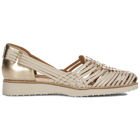 Maciejka Women's Beige and Gold Half Shoes