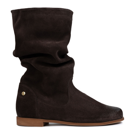 Maciejka Knee-High Boots in Natural Suede Leather Brown 05057-31-00-6