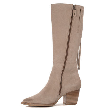 Maciejka Dark Beige Knee-High Boots 05774-10/00-6