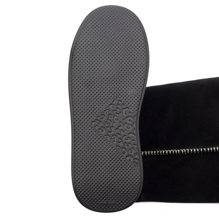 Maciejka Black leather Knee-High Boots 
