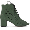 Maciejka Bottle Green Lace-Up Boots