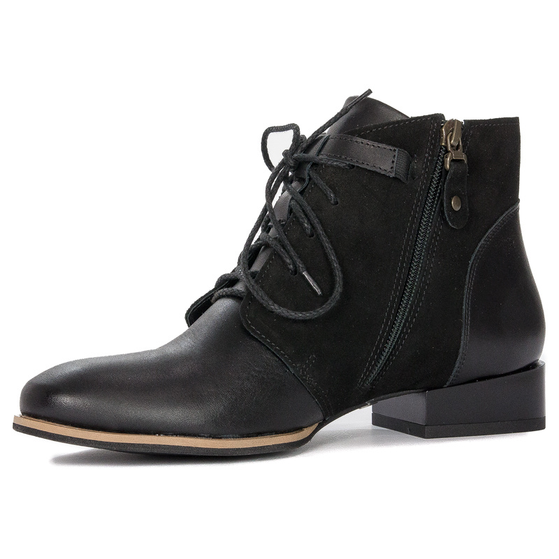 Maciejka Black Leather Boots 5743A-01/00-7
