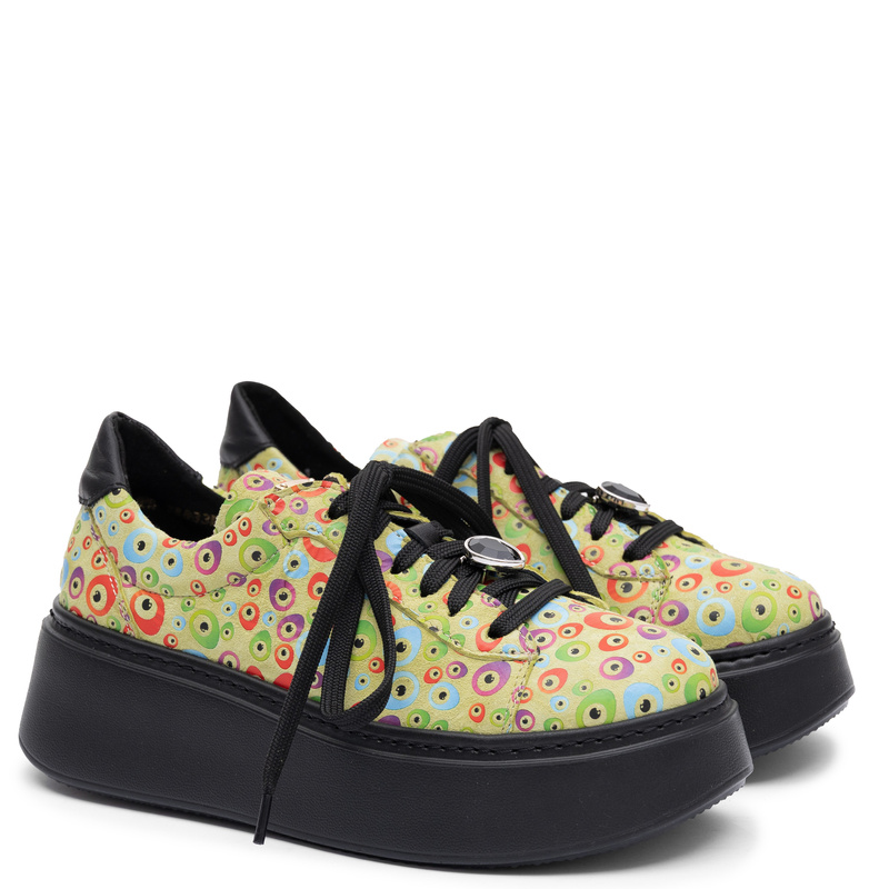 Maciejka Genuine Leather Women's Platform Sneakers Multicolour 6191W-20/00-8