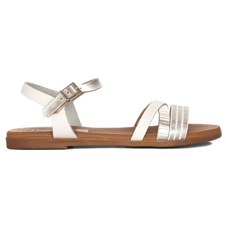 Maciejka Women's Leather White Sandals
