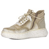 Maciejka Sneakers Leather Side-Zip Wedge Beige-Gold 06405-04/00-7