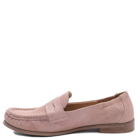 Maciejka Women's Suede Loafers Pink HJ764-15/00-1