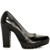 Maciejka Classic Leather Platform Pumps Black 02629-01/00-1