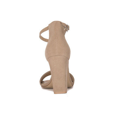 Maciejka Women's Sandals In Natural Velor Leather Beige
