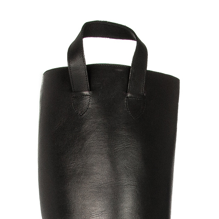 Maciejka Black leather Knee-High Boots 05692-01/00-3