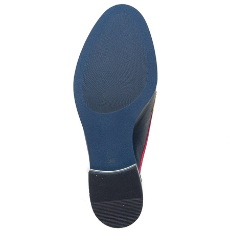 Maciejka Navy Blue Slides 05036-17/00-5