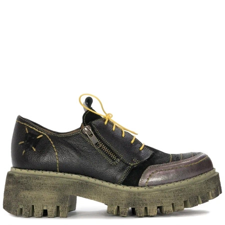 Maciejka Women's Black and Yellow Low Shoes