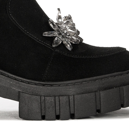 Maciejka Black Suede women's Boots 2857J-05/00-8