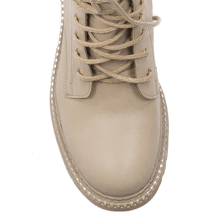 Maciejka Women's Boots Beige Leather 
