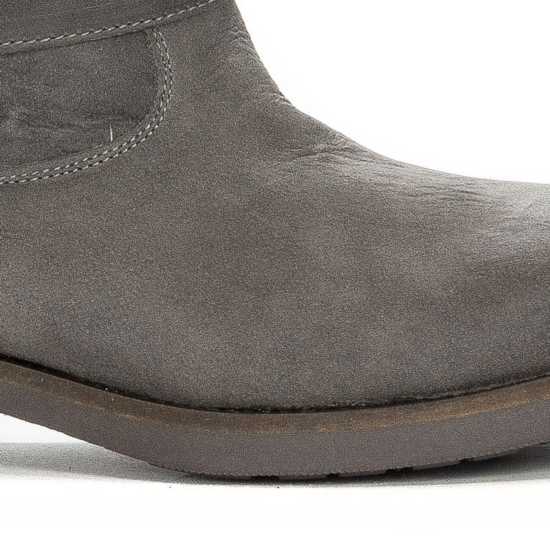 Maciejka Gray women's leather Knee-high Boots