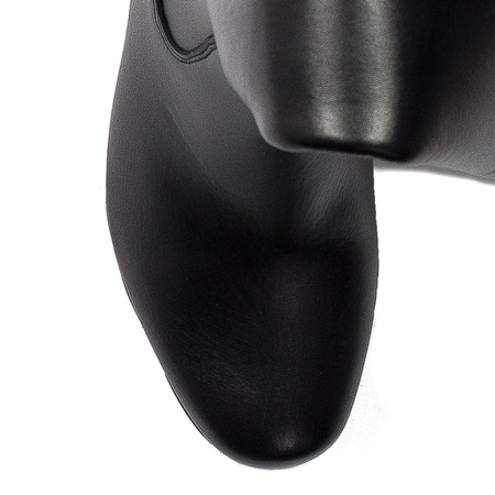 Maciejka Black leather Knee-High Boots 