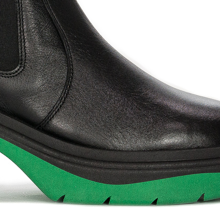 Maciejka Black+Green Boots 05746-09/00-7