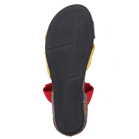 Maciejka Red Yellow Sandals 03375-43/00-5