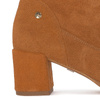Maciejka Suede Slouch Ankle Boots Block Heel Cognac Brown 06005-29/00-6