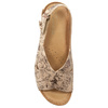 Maciejka Women's Leather Sandals Beige + Copper