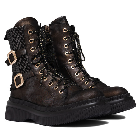 Maciejka Women's Lace-Up Boots Brown