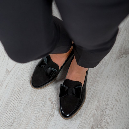 Maciejka Black Flat Shoes 04099-01/00-5