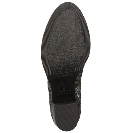 Maciejka Timeless Suede-Leather Ankle Boots Asymmetric Topline Black 04492-01/00-5