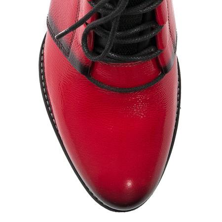 Maciejka Red Lace-up Boots 04744-08/00-7