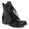 Maciejka Black Lace-Up Boots 05701-01/00-7