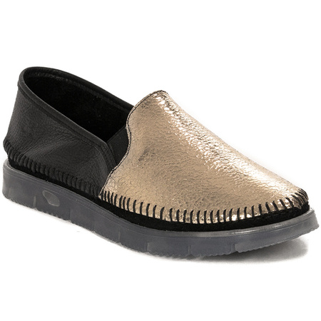 Maciejka Black - Gold Low Shoes