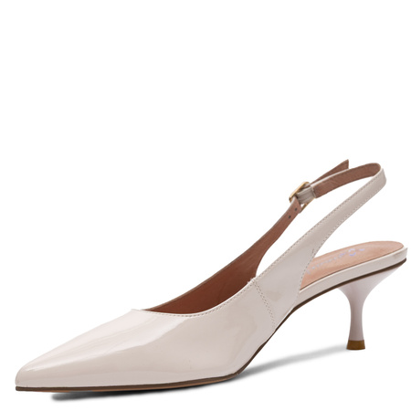 Maciejka Slingback Court Shoes Leather Pointed-Toe Beige K7448-04/00-1