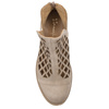 Maciejka Women's Beige openwork leather ankle boots