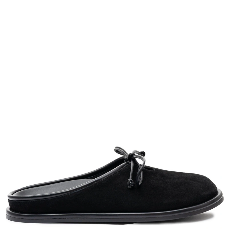 Maciejka Leather Slip-On Mules Open Back Black K7514-01/00-1