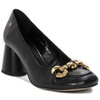 Women's Black Leather Pumps 06244-01/00-1