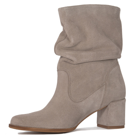 Maciejka Dark Beige Suede Boots 06005-10/00-6