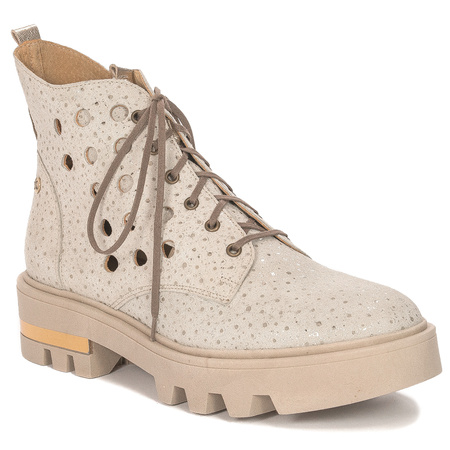 Maciejka Women's ankle boots natural leather beige