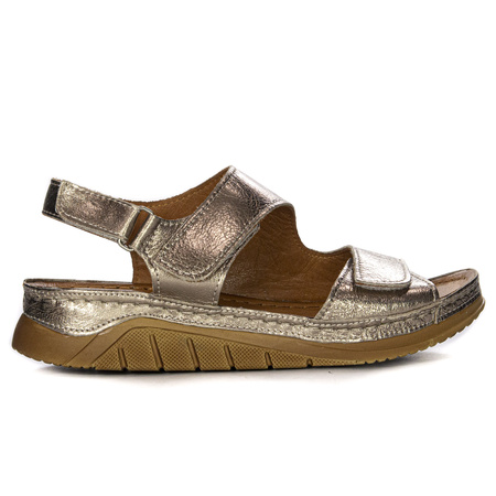 Maciejka Gold velcro Sandals L4495-25/00-1