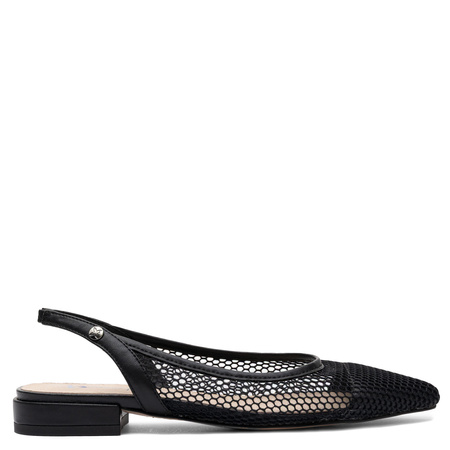 Maciejka Czółenka Ażurowe Slingback Czarne K7525-01/00-1