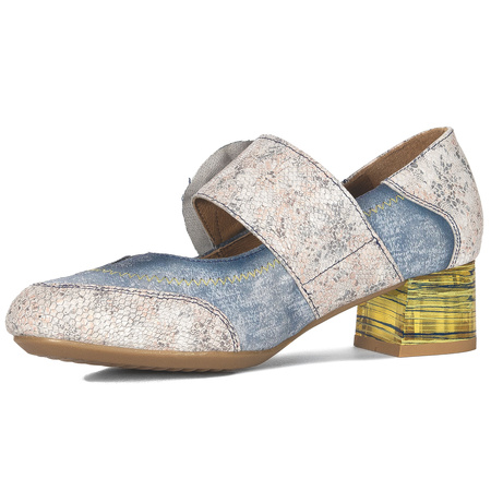 Maciejka Women's Leather pumps Blue